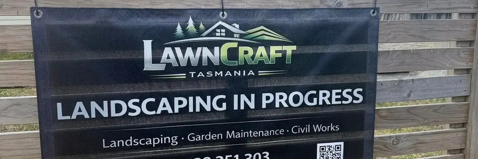 LawnCraft Tasmania Landscaping Sign